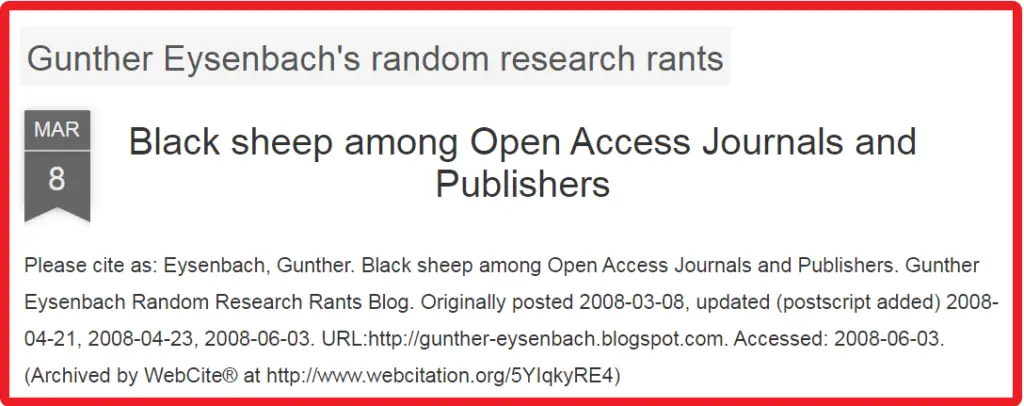 Image of the blog post entitled :Black Sheep among Open Access Journals and Publishers