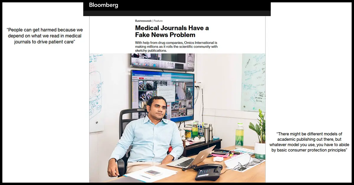 A Bloomberg article that is about the issues with medical publishing